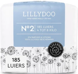 LILLYDOO luiers - Maat 2 (4-8 kg) - 185 Stuks - Maandbox