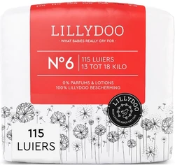 LILLYDOO luiers - Maat 6 (13-18 kg) - 115 Stuks - Maandbox