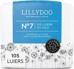 LILLYDOO luiers - Maat 7 (15+ kg) - 105 Stuks - Maandbox