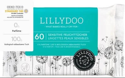 Lillydoo Billendoekjes gevoelig (60 stuks)