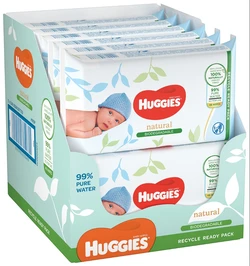 Huggies natuaral 576 stuks (12 x48 doekjes) Huggies natuaral 576 stuks (12 x48 doekjes)