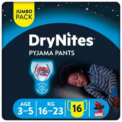 Huggies Drynites 3-5 jongens 16 stuks