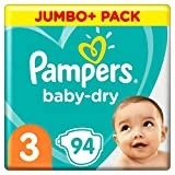 Pampers Baby-Dry Gr. 3 94 luiers tot 12 uur bescherming 6-10 kg, 94 stuks