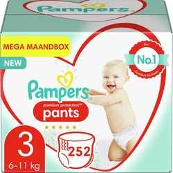 Pampers - Premium Protection Pants - Maat 3 - Mega Maandbox - 252 luierbroekjes