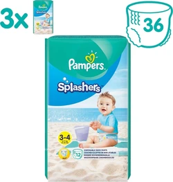 Pampers - Splashers - Wegwerpbare Zwemluiers - Maat 3/4 - 36 stuks