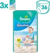 Pampers - Splashers - Wegwerpbare Zwemluiers - Maat 3/4 - 36 stuks