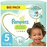 Pampers Premium Protection Luiers Maat 5 (11-16kg), 52 luiers