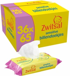 Zwitsal - Billendoekjes Sensitive - 36 x 57 - 2052 babydoekjes