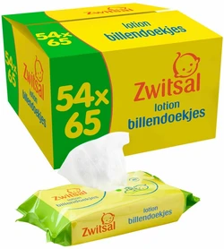 Zwitsal - Billendoekjes Lotion - 54 x 65 - 3510 babydoekjes