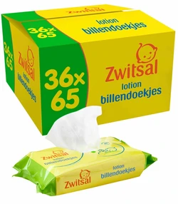 Zwitsal - Billendoekjes Lotion - 36 x 65 - 2340 babydoekjes