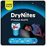Huggies DryNites Pyjama broek voor jongens 4-7 jaar (17-30 kg), 16 stuks
