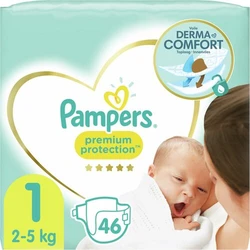 Pampers Premium Protection maat 1 - 46 luiers Pampers Premium Protection maat 1 - 46 luiers
