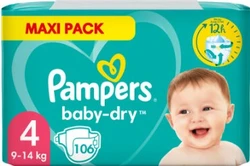 Pampers Baby-Dry maat 4 - 106 luiers