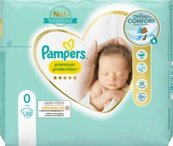 Pampers Premium Protection maat 0 - 22 luiers