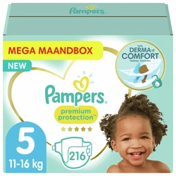 Pampers - Premium Protection - Maat 5 - Mega Maandbox - 216 luiers