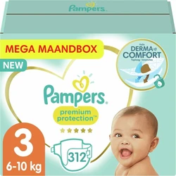 Pampers - Premium Protection - Maat 3 - Mega Maandbox - 312 luiers
