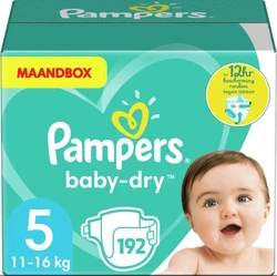 Pampers Baby Dry Maat 5 - 192 Luiers Pampers Baby Dry Maat 5 - 192 Luiers Maandbox