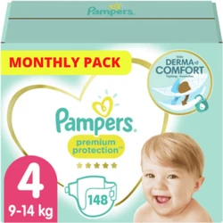 Pampers Premium Protection Maat 4 - 148 Luiers Maandbox