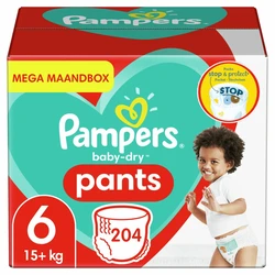 Pampers - Baby Dry Pants - Maat 6 - Mega Maandbox - 204 luierbroekjes