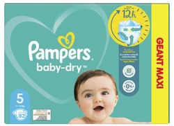 Pampers - Baby Dry - Maat 5 - Maandbox - 164 luiers Pampers - Baby Dry - Maat 5 - Maandbox - 164 luiers
