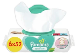 Pampers - Sensitive - Billendoekjes - 312 doekjes - 6 x 52