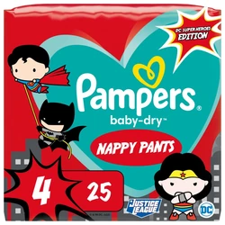 Pampers - Baby Dry Nappy Pants Superhelden - Maat 4 - Maandbox - 100 luierbroekjes