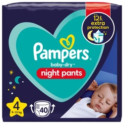 Pampers - Night Pants - Maat 4 - Small Pack - 40 luierbroekjes Pampers - Night Pants - Maat 4 - Small Pack - 40 luierbroekjes