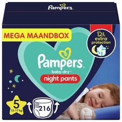 Pampers - Night Pants - Maat 5 - Mega Maandbox - 216 luierbroekjes