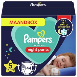 Pampers - Night Pants - Maat 5 - Maandbox - 144 luierbroekjes