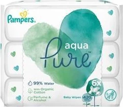 Pampers Pure Aqua Billendoekjes 420 stuks Pampers Pure Aqua Billendoekjes 420 stuks