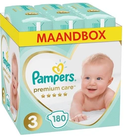 Pampers - Premium Care - Maat 3 - Maandbox - 180 luiers