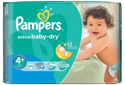 Pampers Active Baby-Dry maat 4+ - 40 luiers