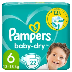 Pampers Baby-Dry Maat 6, 22 Luiers Pampers Baby-Dry Maat 6, 22 Luiers