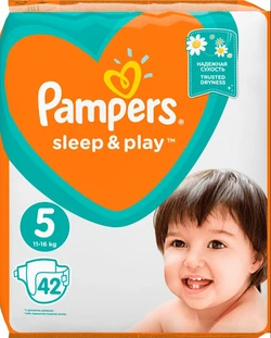 Pampers Sleep & Play Maat 5 - 42 Luiers Pampers Sleep & Play Maat 5 - 42 Luiers