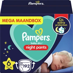 Pampers - Night Pants - Maat 6 - Mega Maandbox - 192 luierbroekjes