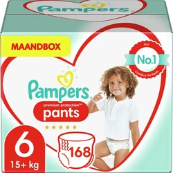 Pampers Premium Protection Pants Maat 6 - 168 Luierbroekjes Maandbox XXL Pampers Premium Protection Pants Maat 6 - 168 Luierbroekjes Maandbox XXL