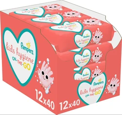 Pampers - Snoetenpoetsers - On-The-Go Kids Hygiene - 480 doekjes - 12 x 40