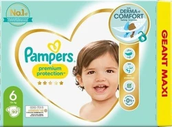 Pampers - Premium Protection - Maat 6 - Mega Pack - 92 luiers Pampers - Premium Protection - Maat 6 - Mega Pack - 92 luiers