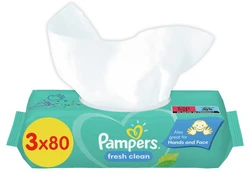 Pampers - Fresh Clean - Billendoekjes - 240 doekjes - 3 x 80