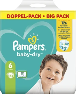 Pampers Baby Dry Maat 6 - 54 Luiers Pampers Baby Dry Maat 6 - 54 Luiers