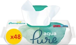 Pampers - Aqua Pure - Billendoekjes - 2304 doekjes - 48 x 48 Pampers - Aqua Pure - Billendoekjes - 2304 doekjes - 48 x 48
