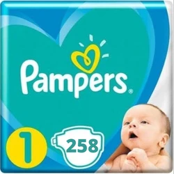 Pampers Newborn Maat 1 - 258 Luiers Maandbox Pampers Newborn Maat 1 - 258 Luiers Maandbox
