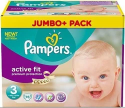 Pampers Luiers Active Fit Midi Maat-3 4-9kg 4-6mnd