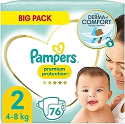 Pampers Premium Protection Luiers - Maat 2 (4-8kg) - 76 stuks - Maandbox