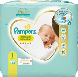 Pampers Premium Protection maat 1 - 24 luiers Pampers Premium Protection maat 1 - 24 luiers