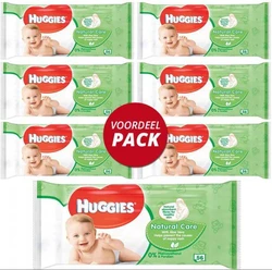 Huggies Natural Care Babydoekjes - 6-pak (6x36) Huggies Natural Care Babydoekjes - 6-pak (6x36)