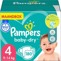 Pampers Baby-Dry maat 4 - 180 luiers