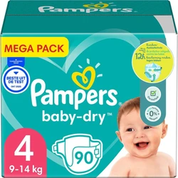 Pampers Baby-Dry maat 4 - 90 luiers