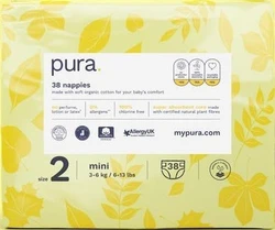 Pura Eco-Friendly Luiers Maat 2 (3-6kg), 38 luiers