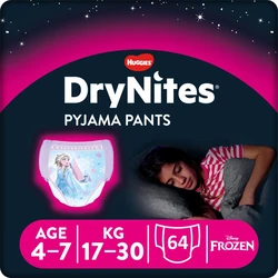 Huggies DryNites Girl maat 4-7 - 64 luiers Huggies DryNites Girl maat 4-7 - 64 luiers